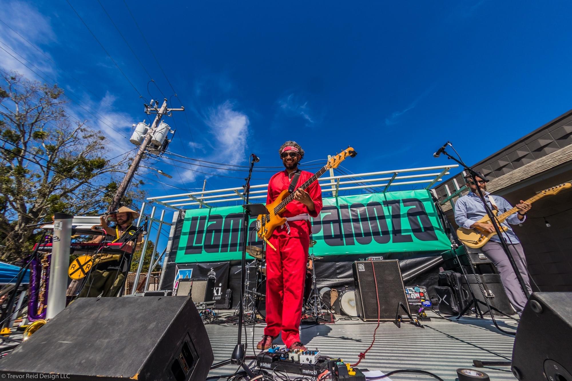 The main band playing on the stage